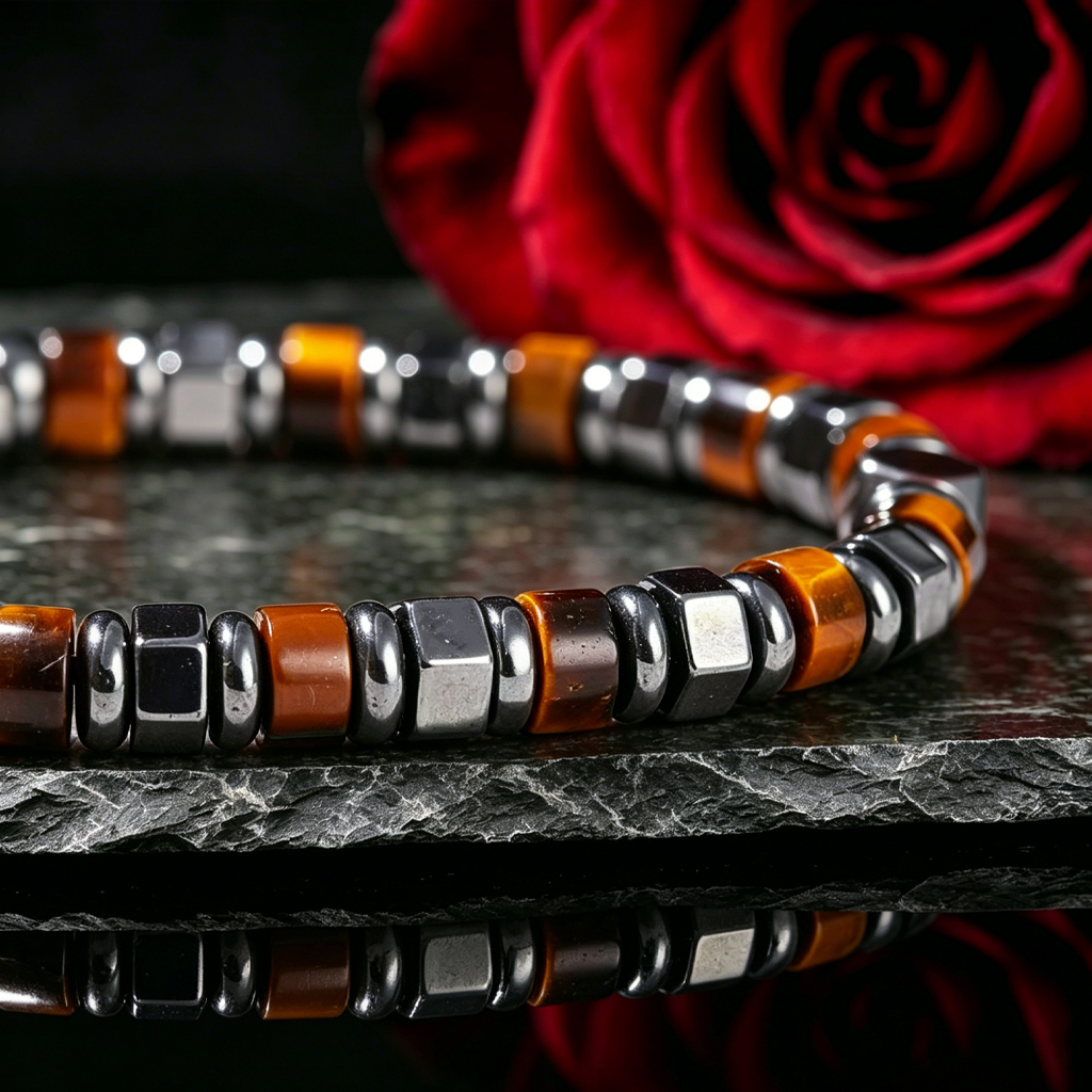 Natural Hawk's Eye Bracelet | The Ultimate Men's Focus Talisman for Dad