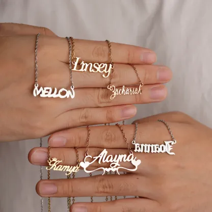 Custom Name Necklace — The Perfect Gift for Her is Just a Name Away 💖