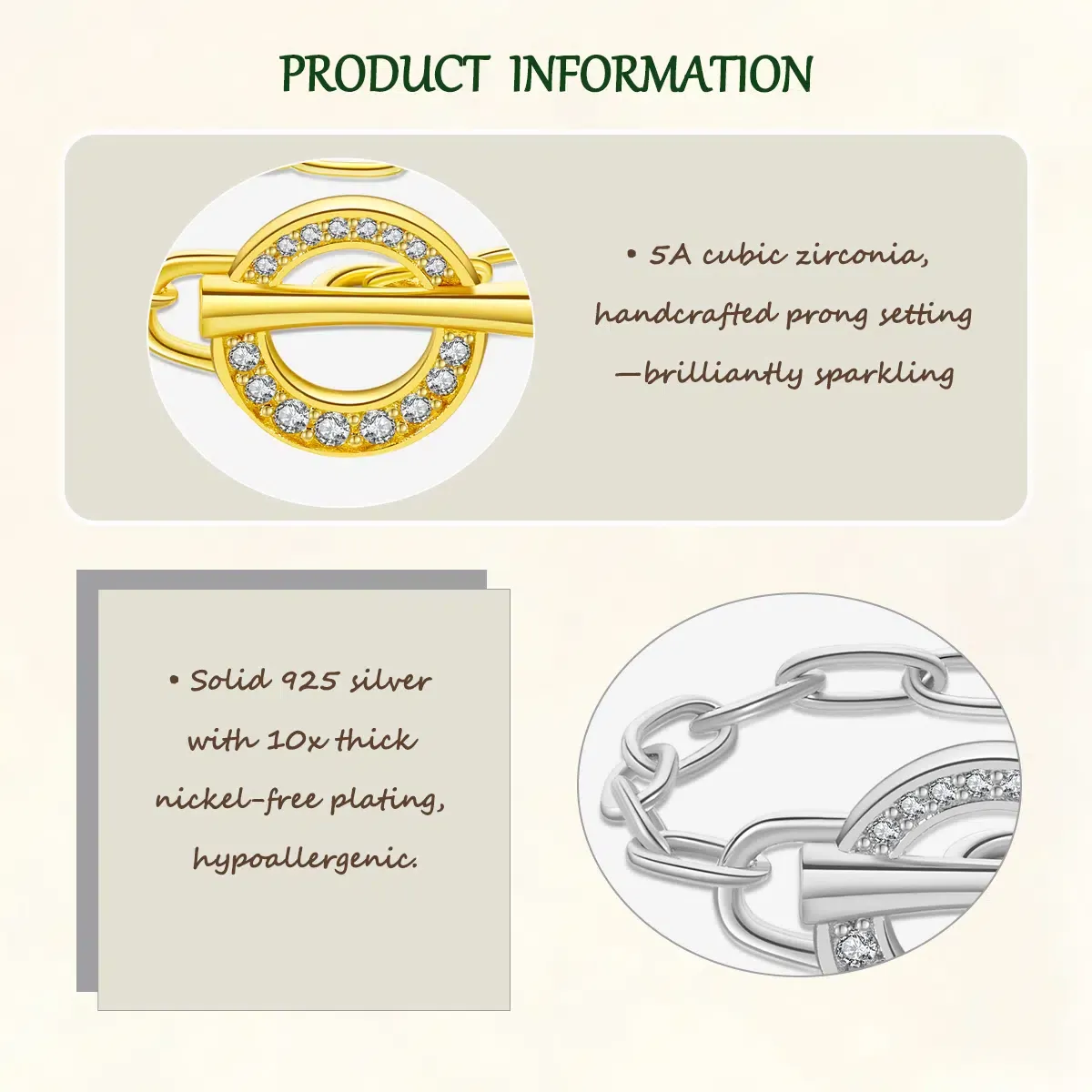 Sterling S925 Silve + 5A Zircon | Ouroboros Cycle Ring​ ​ | Nickel-Free Plating