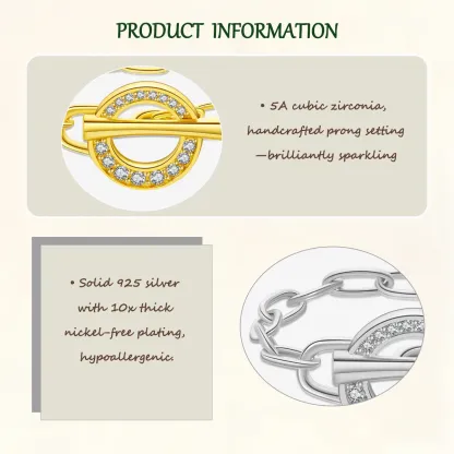 Sterling S925 Silve + 5A Zircon | Ouroboros Cycle Ring​ ​ | Nickel-Free Plating