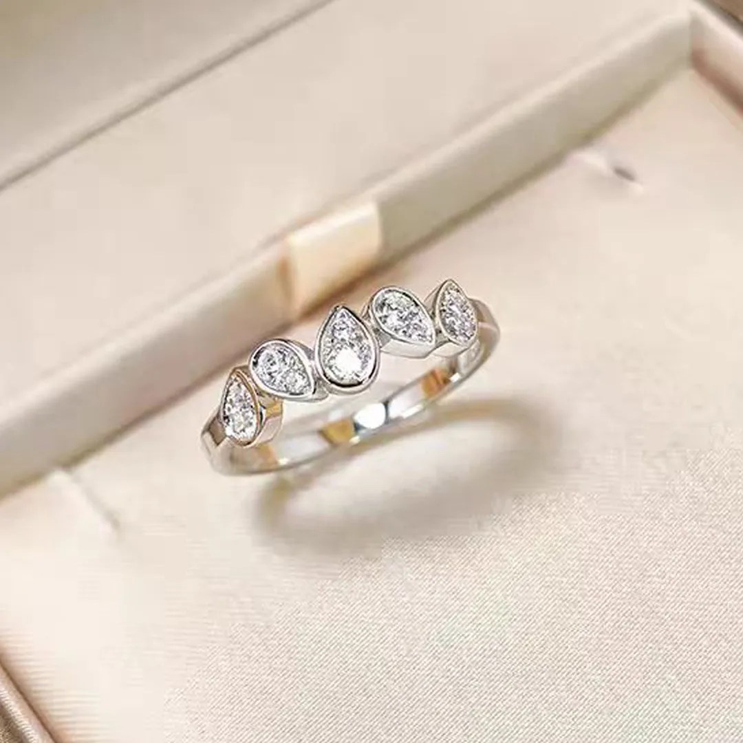 I'll Be With You Pear-Shaped Wave Ring | Gift for Soulmate❤Forever Loved