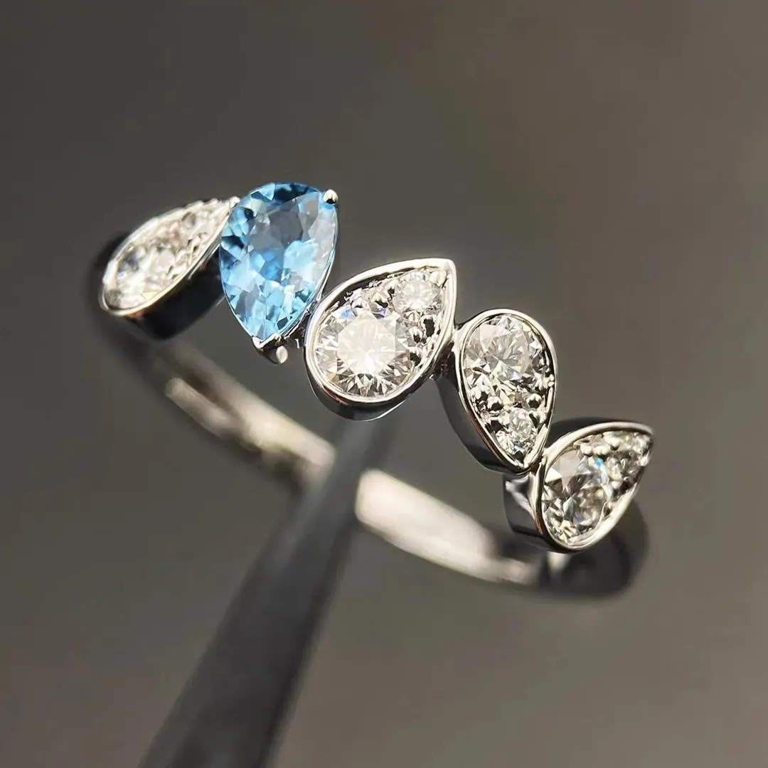 I'll Be With You Pear-Shaped Wave Ring | Gift for Soulmate❤Forever Loved