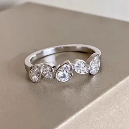 I'll Be With You Pear-Shaped Wave Ring | Gift for Soulmate❤Forever Loved