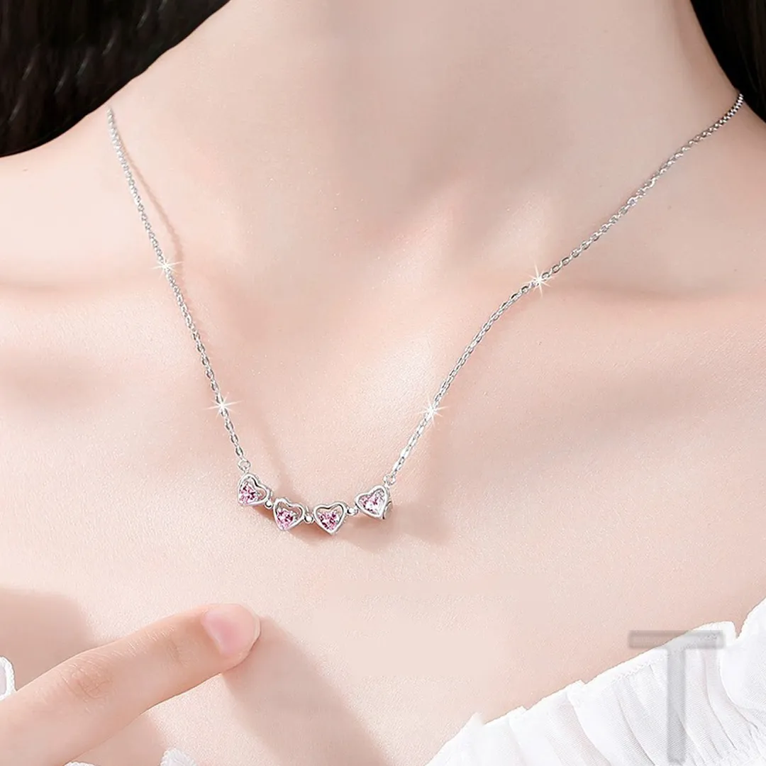 Pink Ribbon "I Am Enough" Heart Necklace: A Symbol of Strength & Self-Love