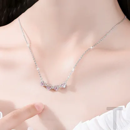 Pink Ribbon "I Am Enough" Heart Necklace: A Symbol of Strength & Self-Love