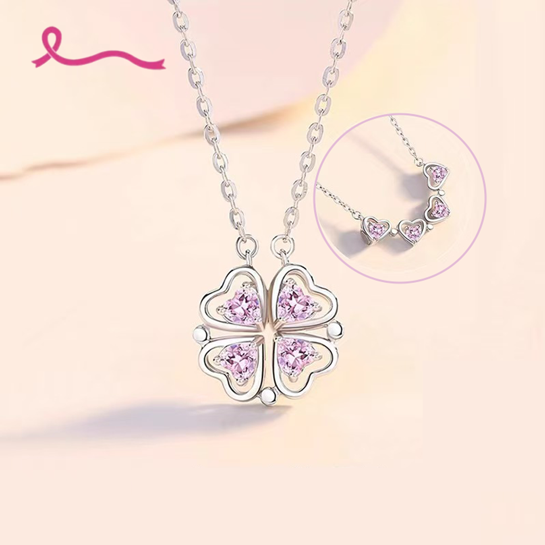 Pink Ribbon "I Am Enough" Heart Necklace: A Symbol of Strength & Self-Love