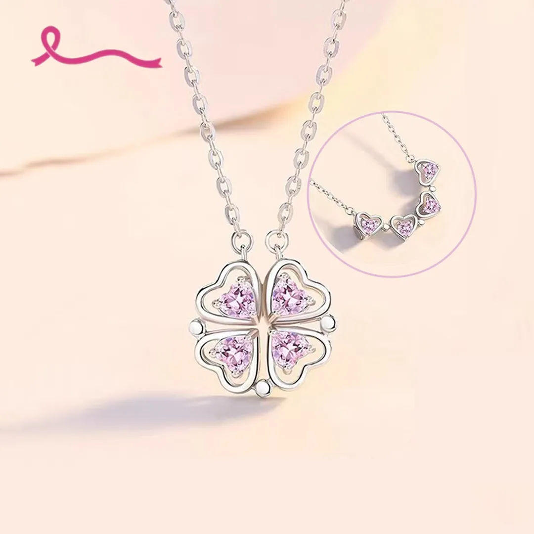 Pink Ribbon "I Am Enough" Heart Necklace: A Symbol of Strength & Self-Love