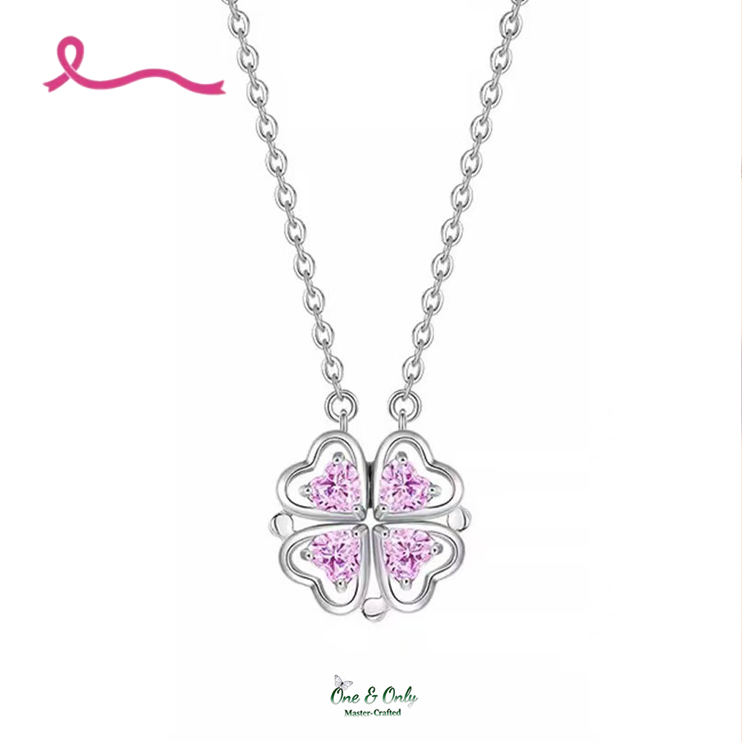 Pink Ribbon "I Am Enough" Heart Necklace: A Symbol of Strength & Self-Love