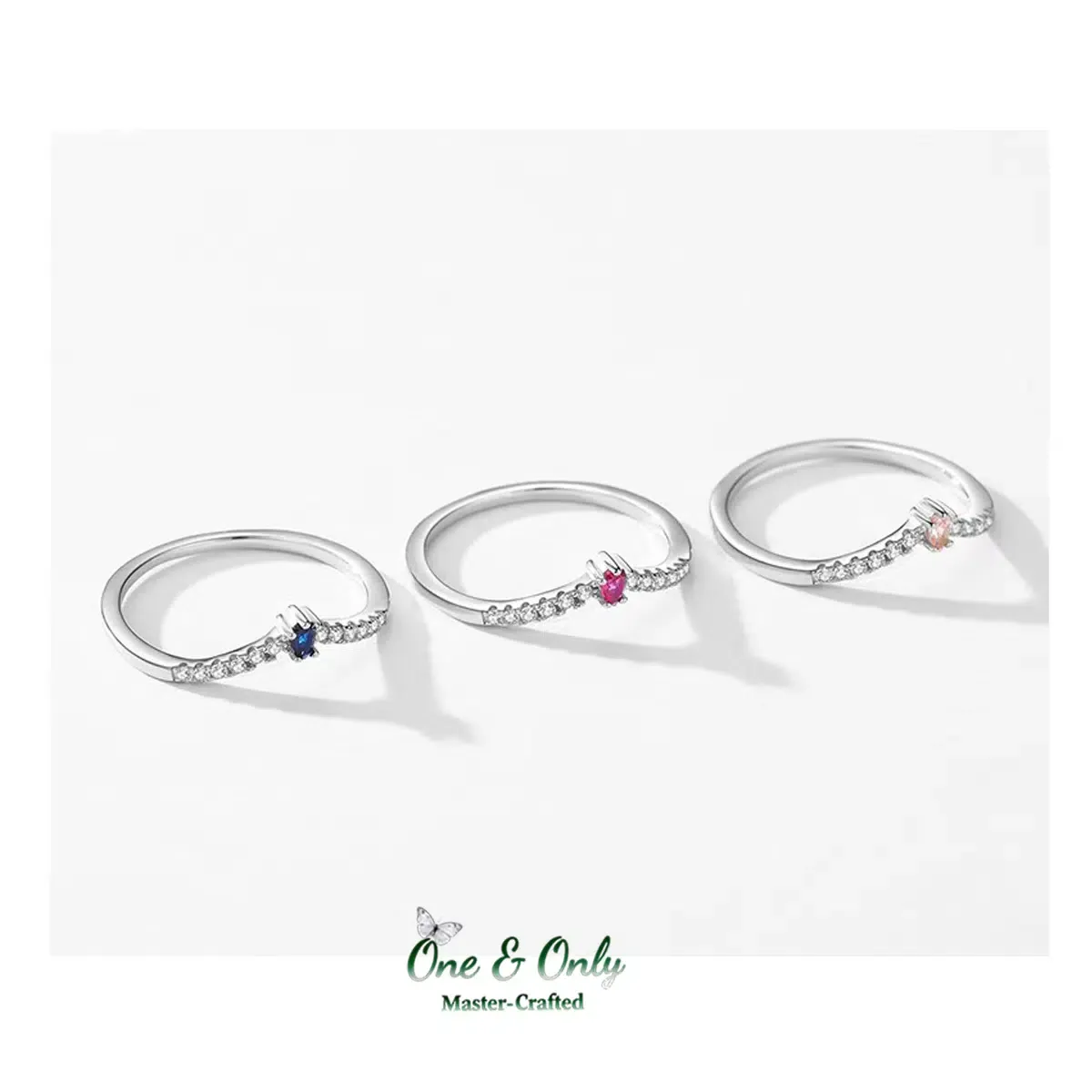 Sterling S925 Silve + 5A CZ | Prism Solitaire Ring | Nickel-Free Plating