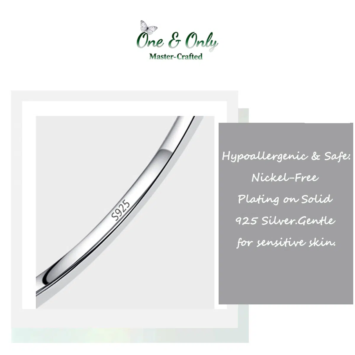 Sterling S925 Silve + 5A CZ | Prism Solitaire Ring | Nickel-Free Plating