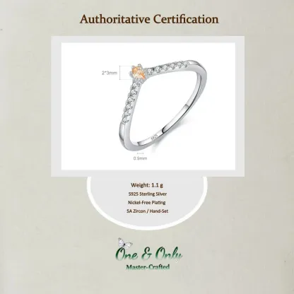 Sterling S925 Silve + 5A CZ | Prism Solitaire Ring | Nickel-Free Plating