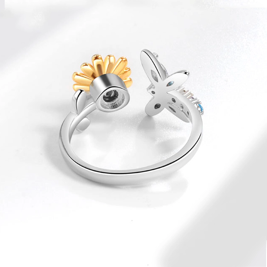 Magic Guardian Valentine's Gift 2026 🌻 Rotating Sunflower & Butterfly Ring  |  Spread Sunshine This V-Day