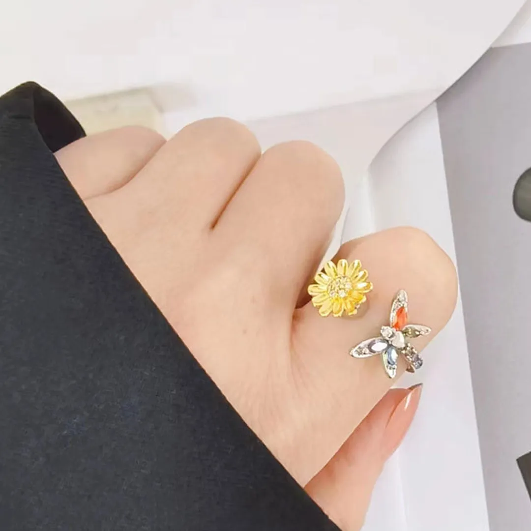 Magic Guardian Valentine's Gift 2026 🌻 Rotating Sunflower & Butterfly Ring  |  Spread Sunshine This V-Day