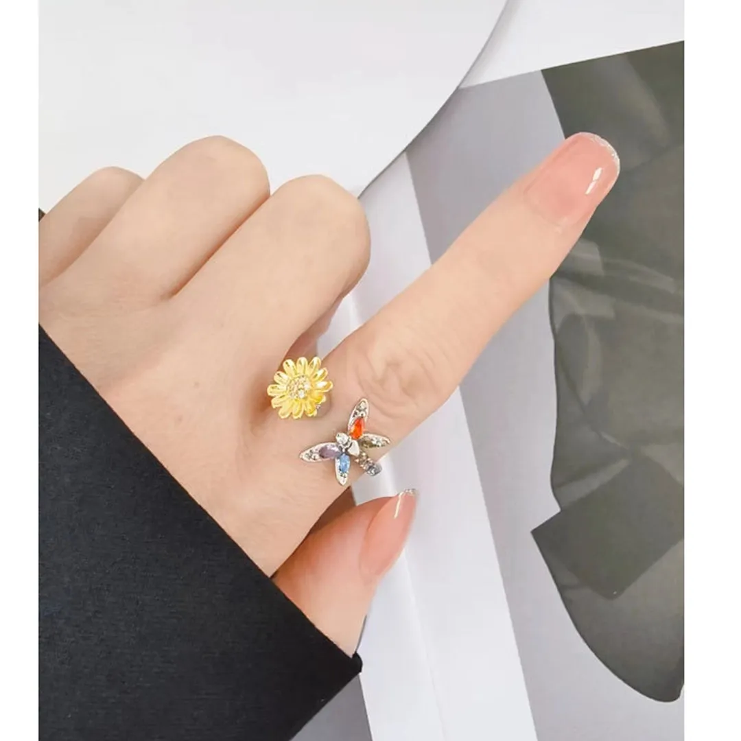 Magic Guardian Valentine's Gift 2026 🌻 Rotating Sunflower & Butterfly Ring  |  Spread Sunshine This V-Day