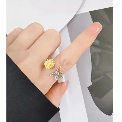 Magic Guardian Valentine's Gift 2026 🌻 Rotating Sunflower & Butterfly Ring  |  Spread Sunshine This V-Day