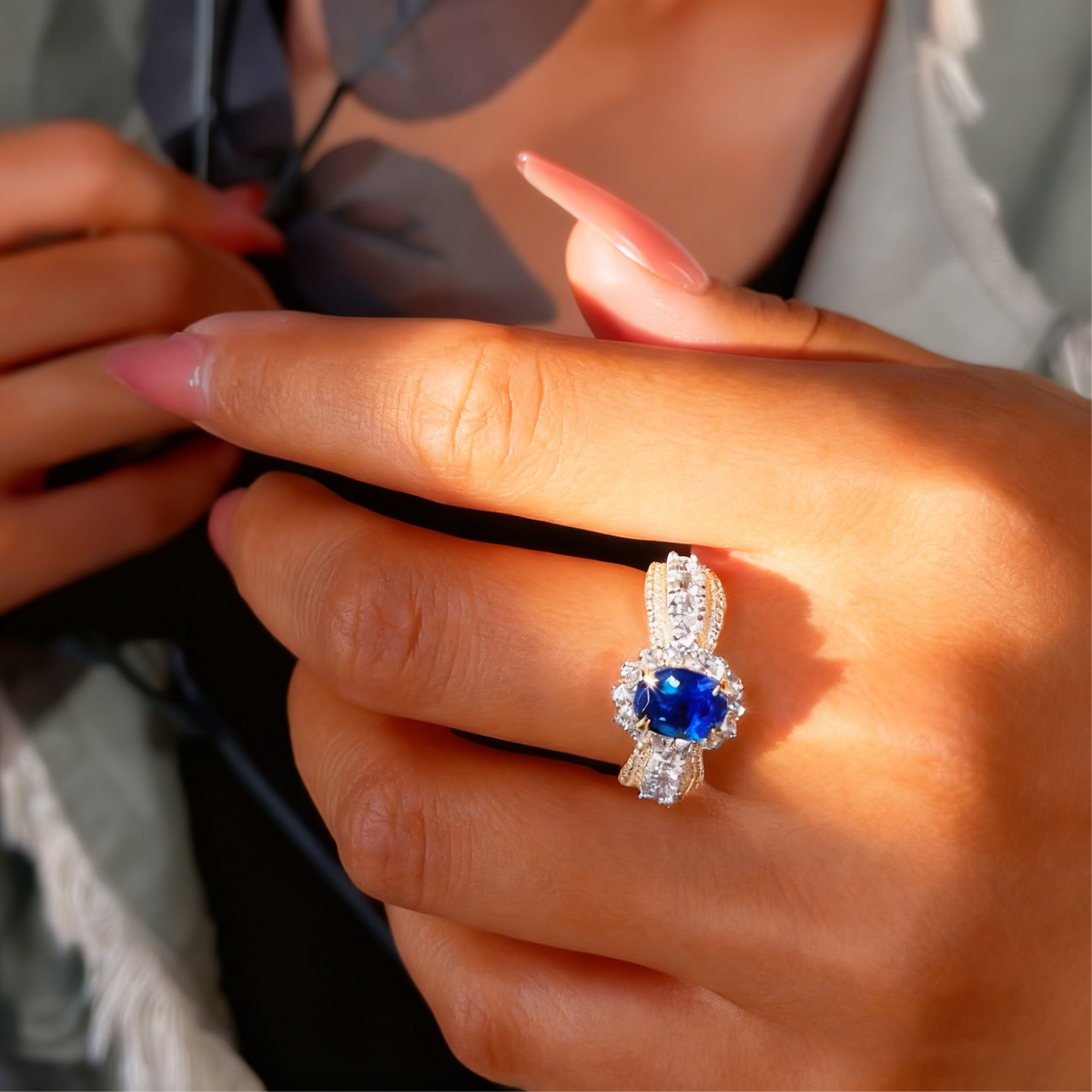 1.5ct Cubic Zirconia 8A Grade  + Sterling S925 Silver | Royal Blue Sapphire Inspired Ring | Symbol of Loyalty & Timeless Luxury