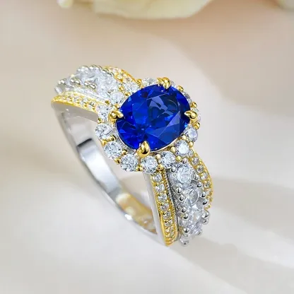1.5ct Cubic Zirconia 8A Grade  + Sterling S925 Silver | Royal Blue Sapphire Inspired Ring | Symbol of Loyalty & Timeless Luxury
