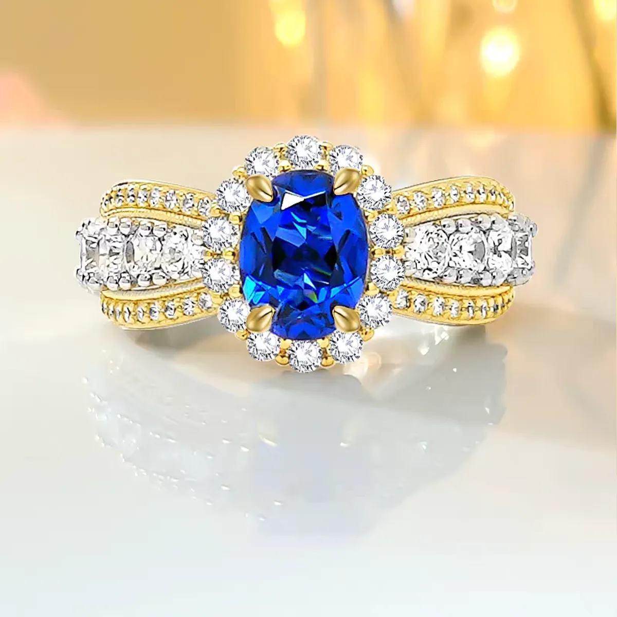 1.5ct Cubic Zirconia 8A Grade  + Sterling S925 Silver | Royal Blue Sapphire Inspired Ring | Symbol of Loyalty & Timeless Luxury