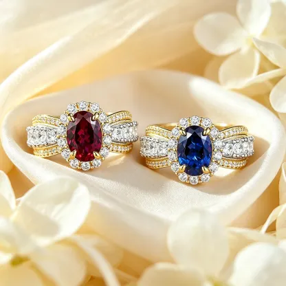 1.5ct Cubic Zirconia 8A Grade  + Sterling S925 Silver | Royal Blue Sapphire Inspired Ring | Symbol of Loyalty & Timeless Luxury | Christmas gift jewelry