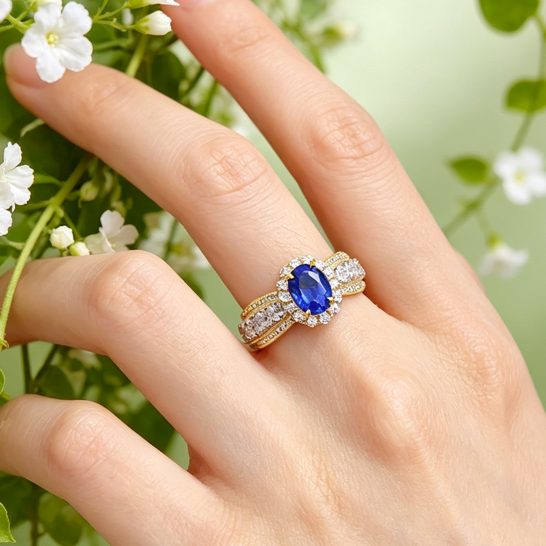 1.5ct Cubic Zirconia 8A Grade  + Sterling S925 Silver | Royal Blue Sapphire Inspired Ring | Symbol of Loyalty & Timeless Luxury | Christmas gift jewelry