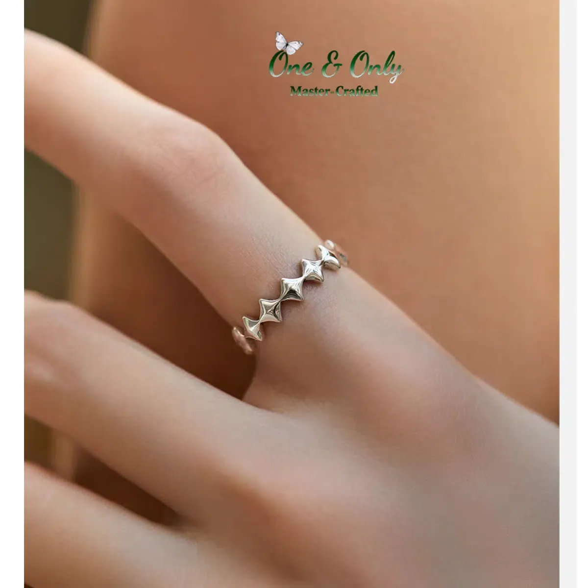 Sterling S925 Silve |  ​Aegis Wave Ring​  | Nickel-Free Plating