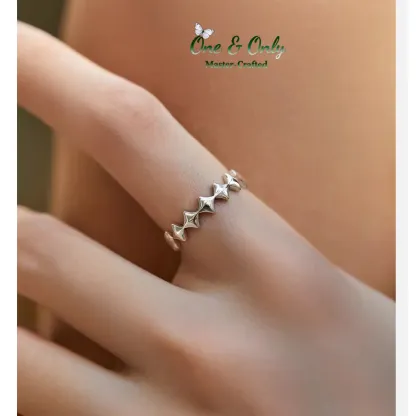 Sterling S925 Silve |  ​Aegis Wave Ring​  | Nickel-Free Plating