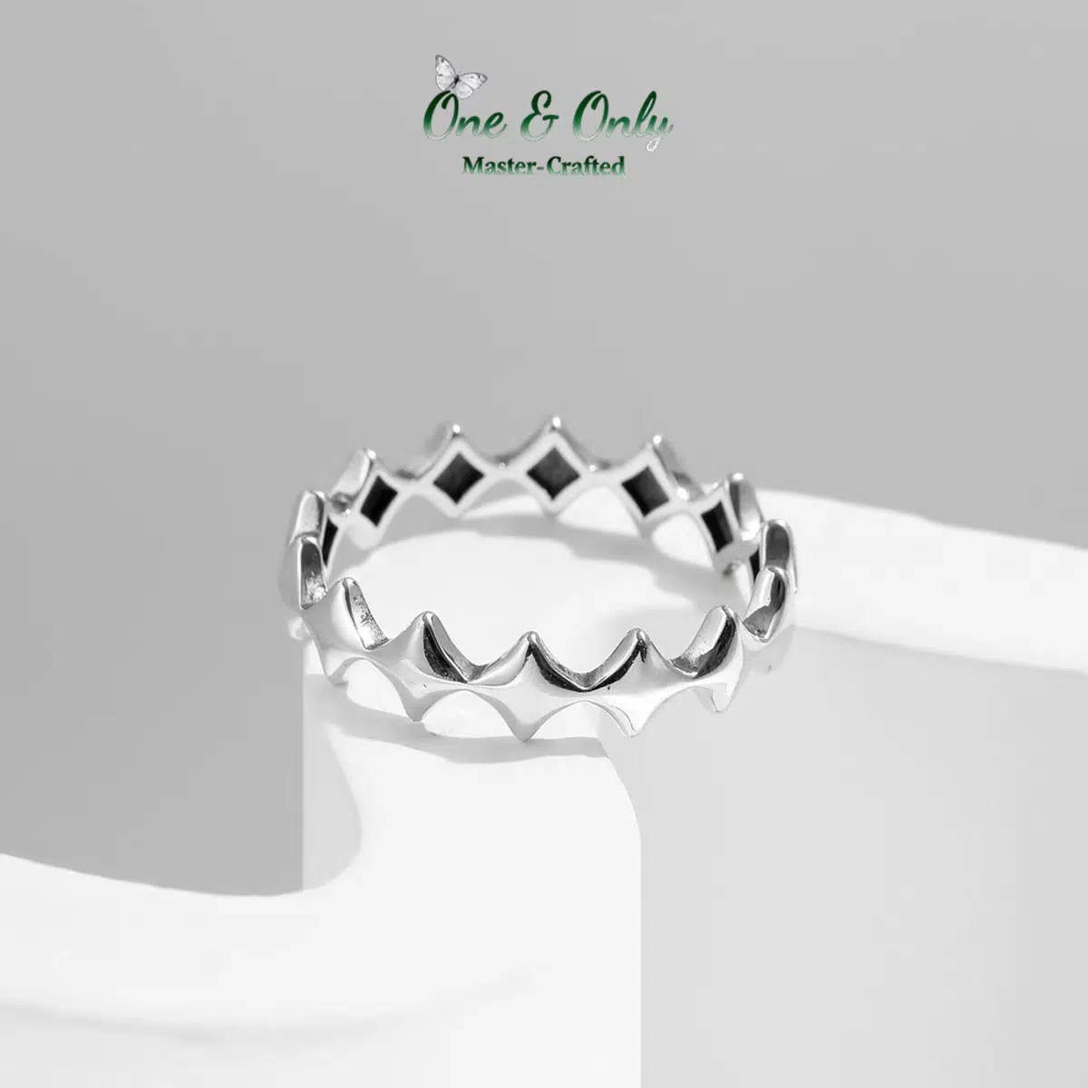 Sterling S925 Silve |  ​Aegis Wave Ring​  | Nickel-Free Plating