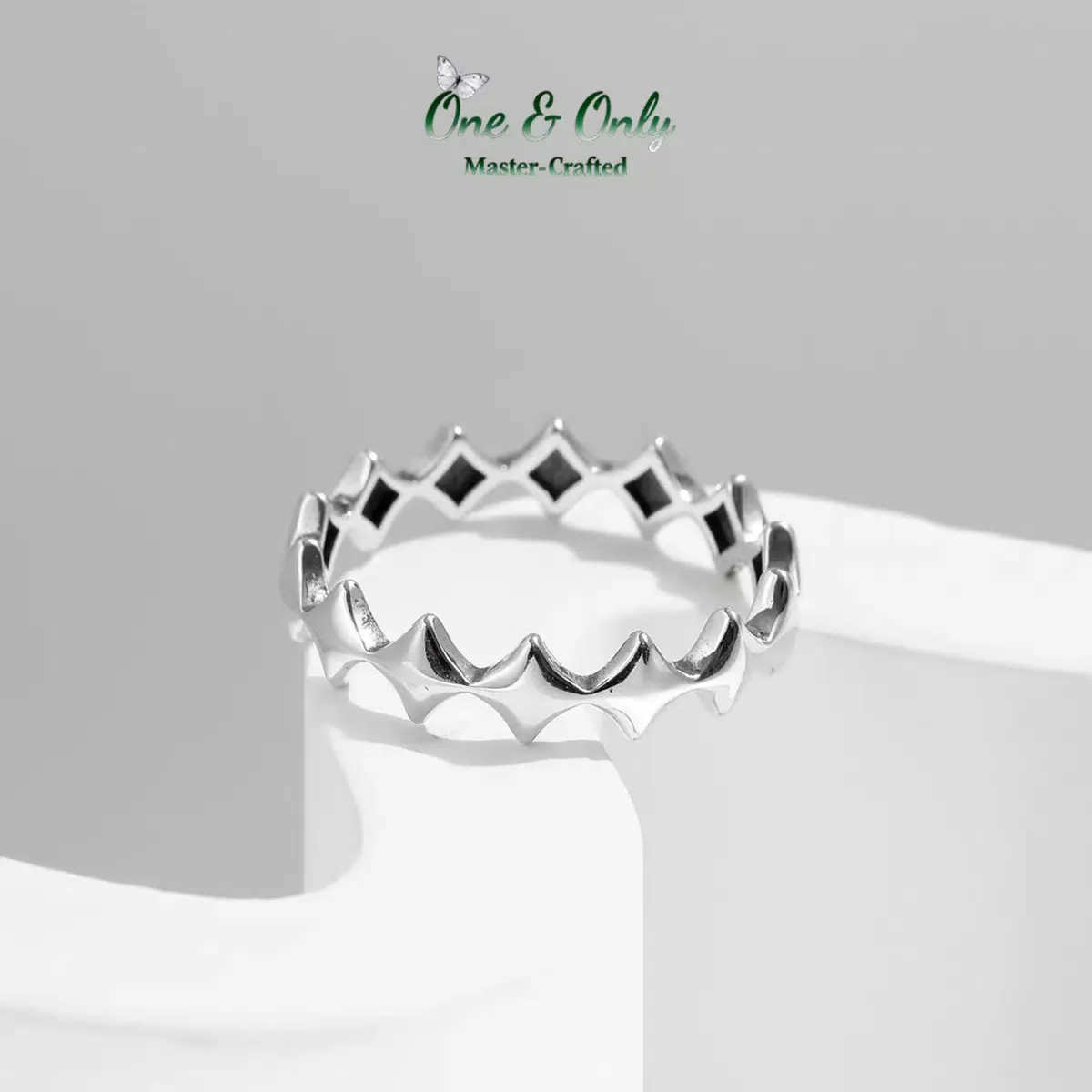 Sterling S925 Silve |  ​Aegis Wave Ring​  | Nickel-Free Plating