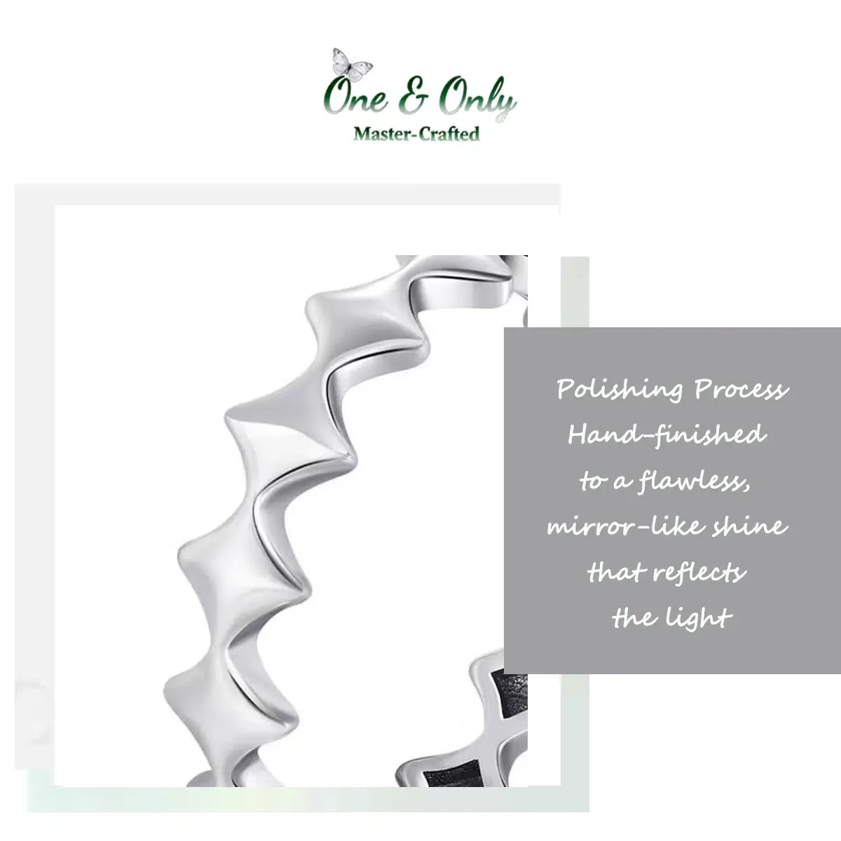 Sterling S925 Silve |  ​Aegis Wave Ring​  | Nickel-Free Plating