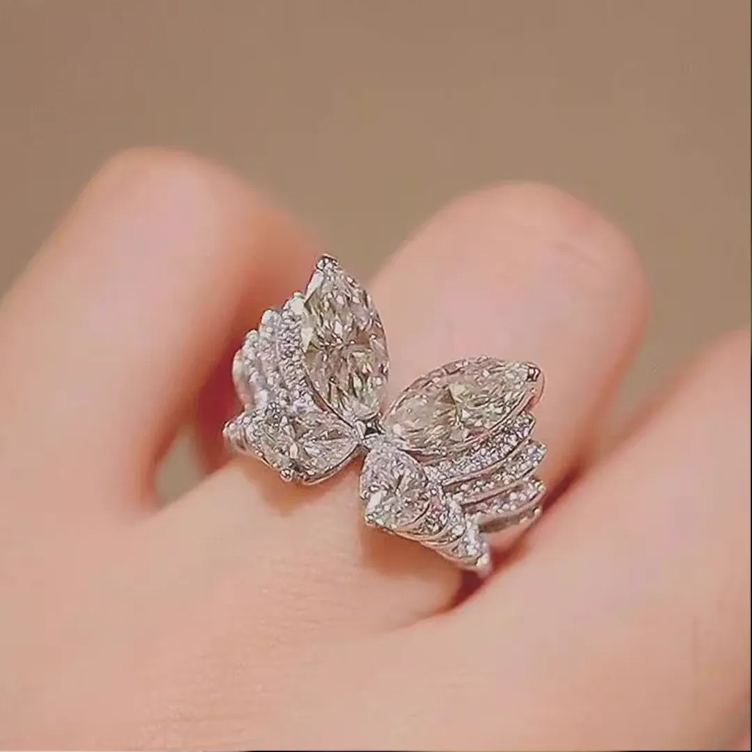 To my girl who’s just started shining Sparkling — Sparkling Dazzling Butterfly Ring