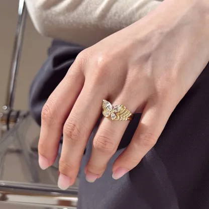 To my girl who’s just started shining Sparkling — Sparkling Dazzling Butterfly Ring