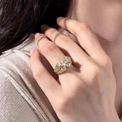 To my girl who’s just started shining Sparkling — Sparkling Dazzling Butterfly Ring