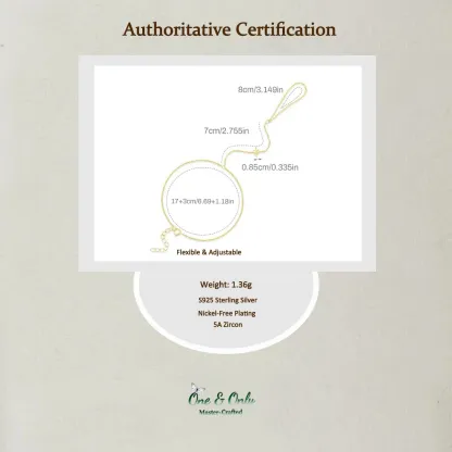 Sterling S925 Silve + 5A Zircon | Star of David Finger Chain Bracelet | Nickel-Free Plating