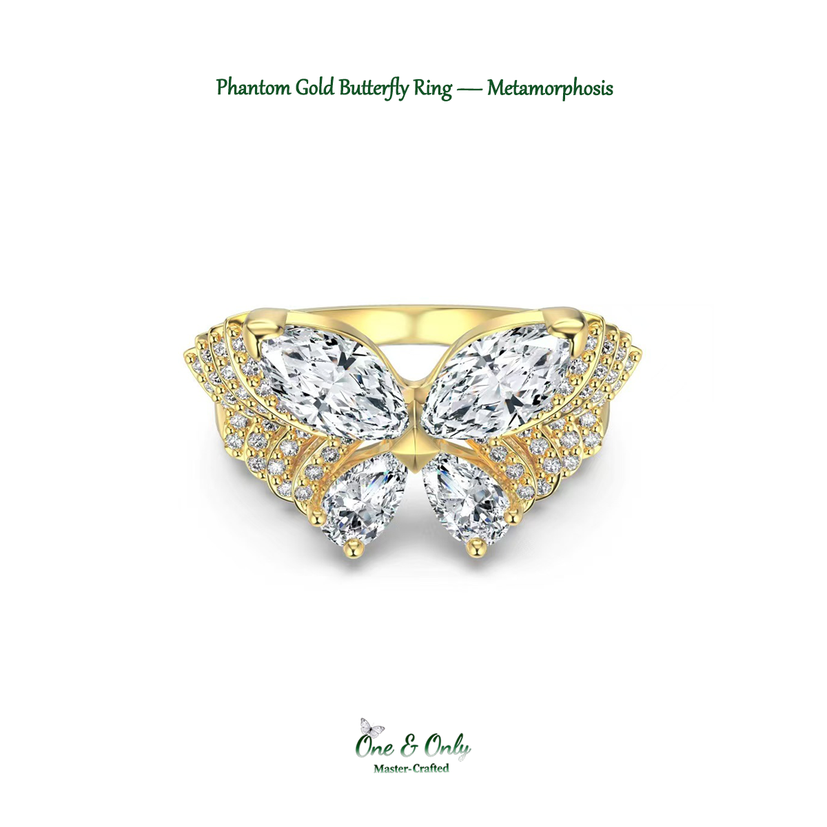 To my girl who’s just started shining Sparkling — Sparkling Dazzling Butterfly Ring