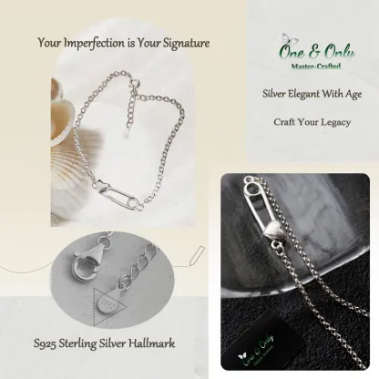 Sterling S925 Silver |The Karma Clip Bracelet | Gift of Love & Protection | The love you give returns to find you