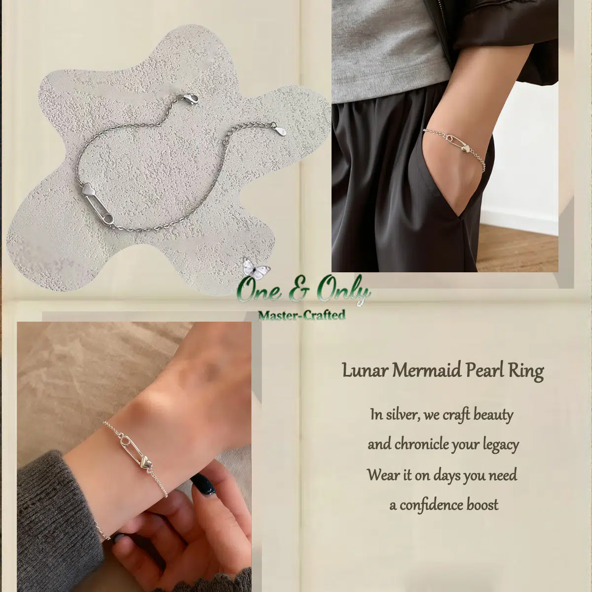 Sterling S925 Silver |The Karma Clip Bracelet | Gift of Love & Protection | The love you give returns to find you