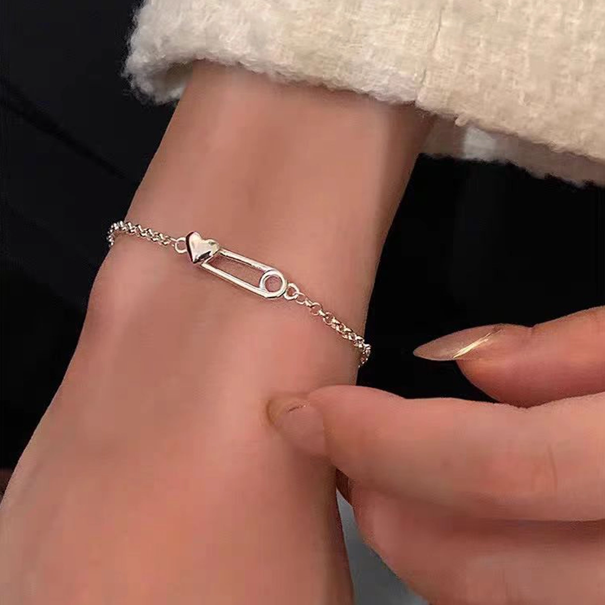 Sterling S925 Silver |The Karma Clip Bracelet | Gift of Love & Protection | The love you give returns to find you