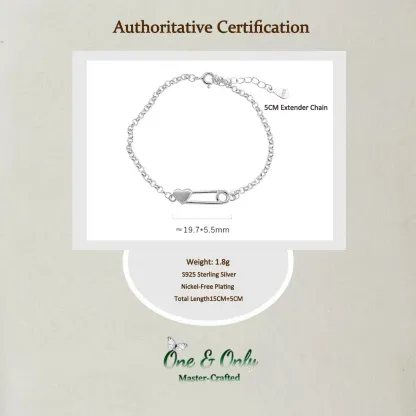 Sterling S925 Silver |The Karma Clip Bracelet | Gift of Love & Protection | The love you give returns to find you