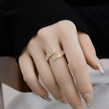 I'll Be With You Teardrop Sea Wave Ring | Gift for Soulmate❤Forever Loved