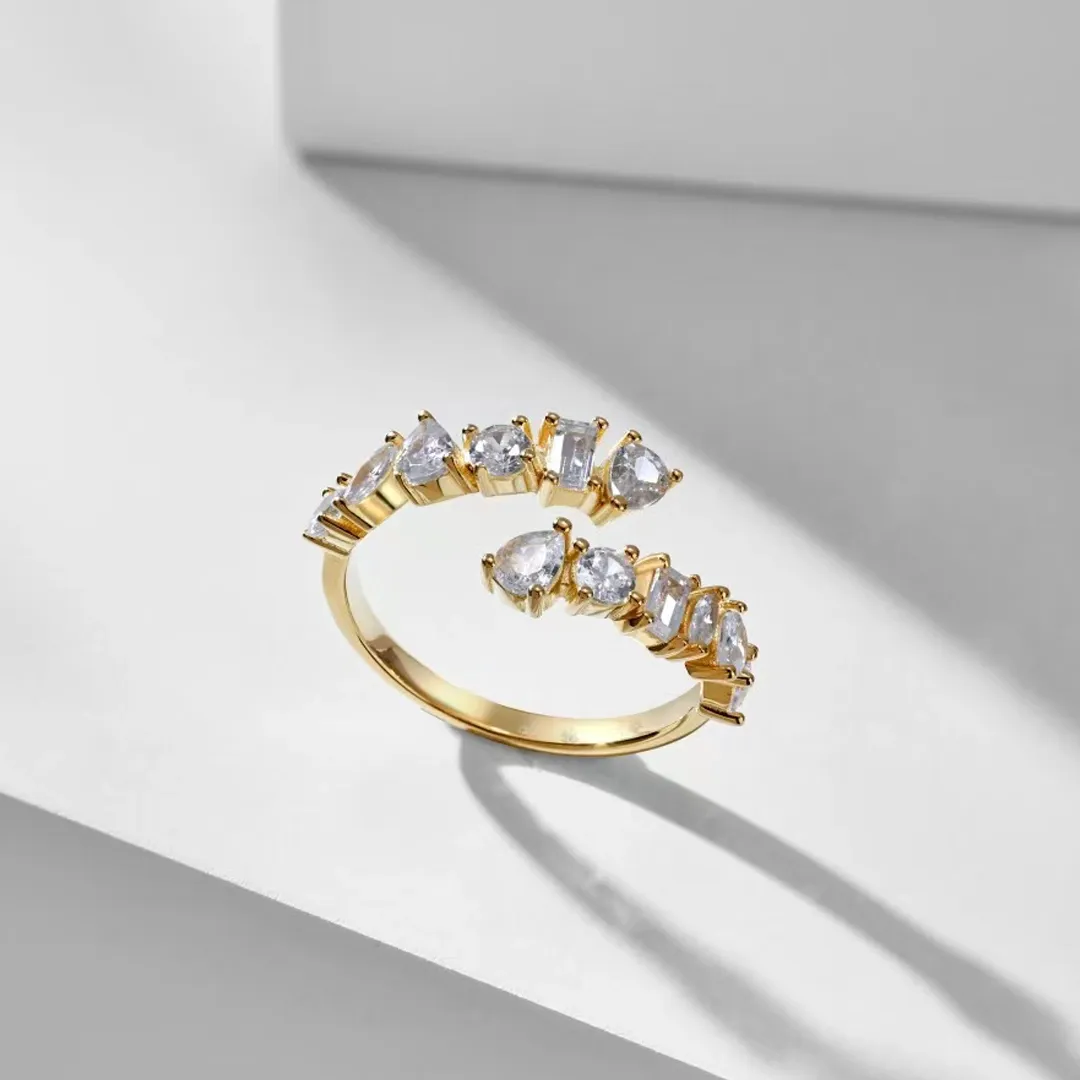 I'll Be With You Teardrop Sea Wave Ring | Gift for Soulmate❤Forever Loved