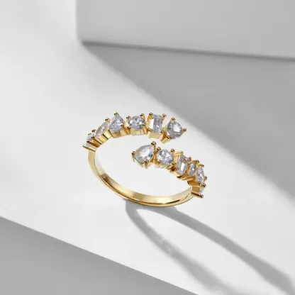 I'll Be With You Teardrop Sea Wave Ring | Gift for Soulmate❤Forever Loved