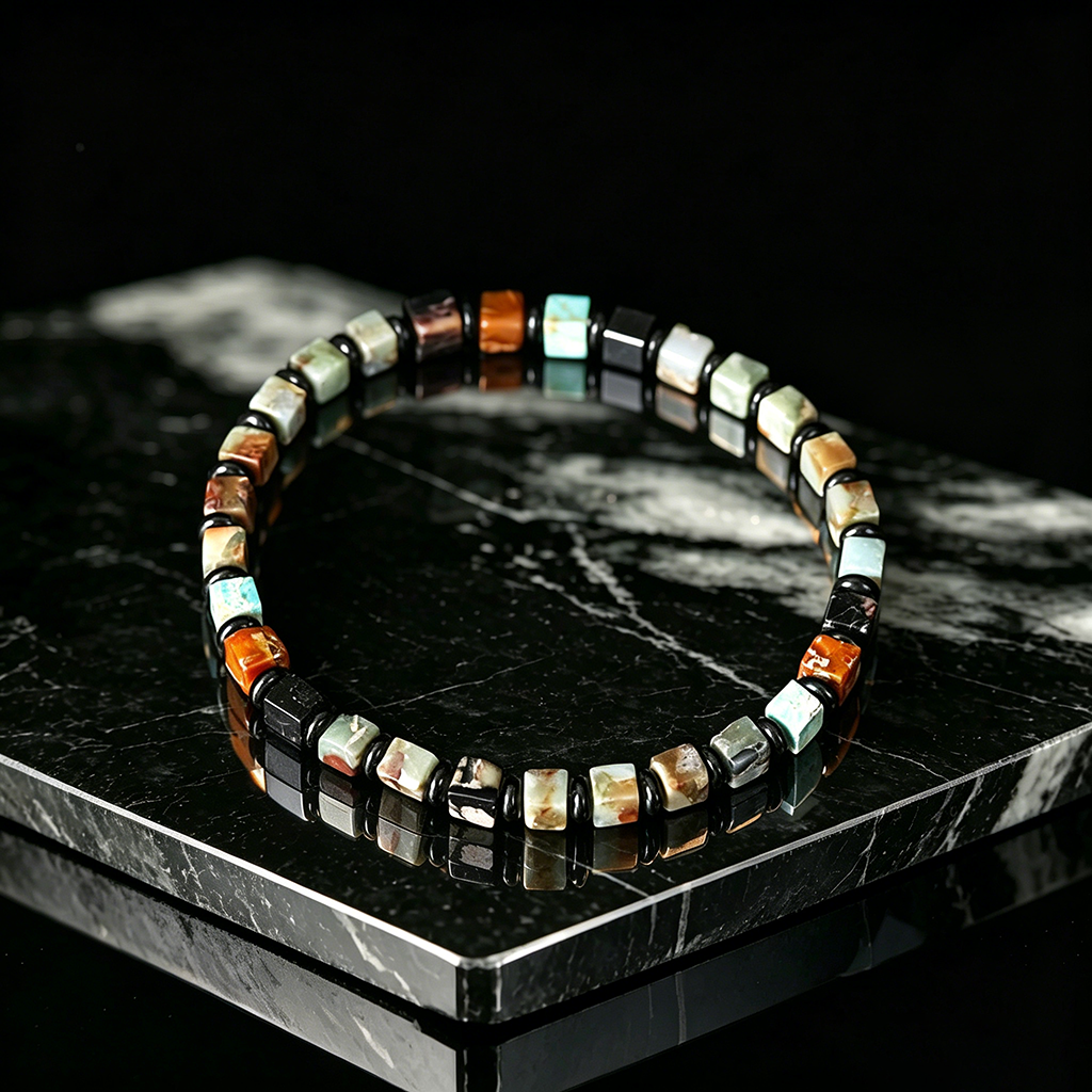 The Five-Element Harmony Stone Bracelet | A Blueprint of Balance for Dad
