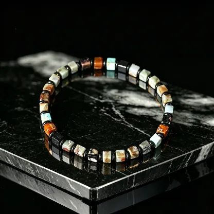 The Five-Element Harmony Stone Bracelet | A Blueprint of Balance for Dad