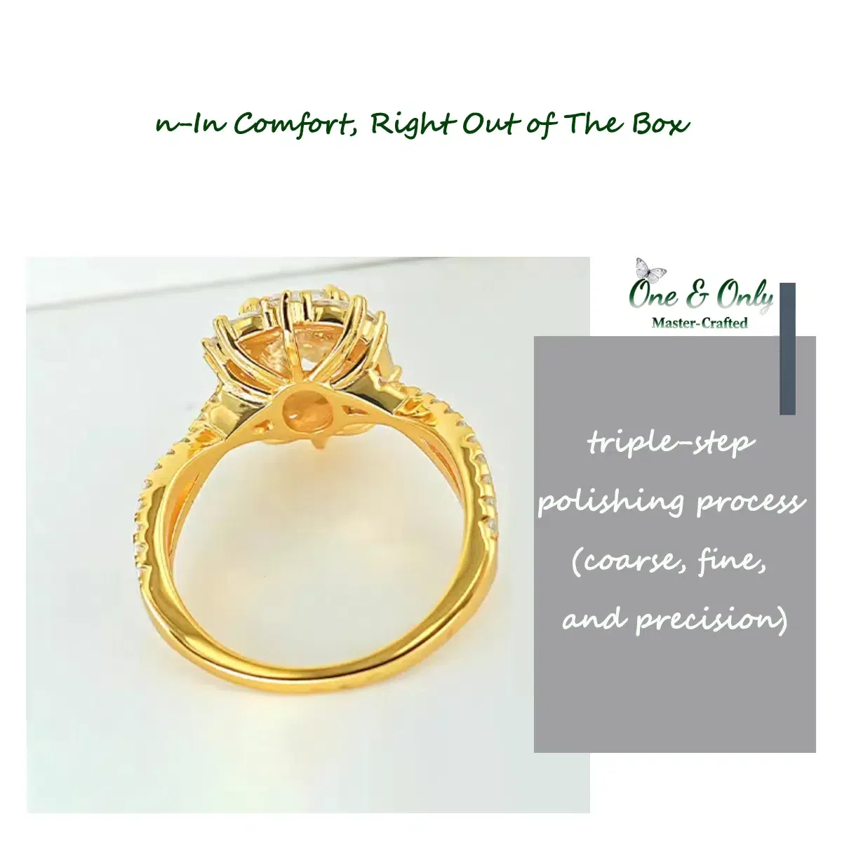 1.6ct 8A CZ + Sterling S925 Silver | The Ice Queen Solitaire Ring | Luxury Statement Ring