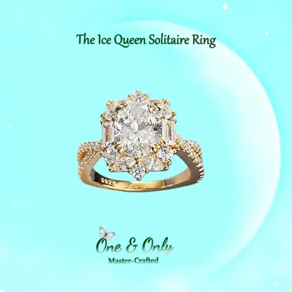 1.6ct 8A CZ + Sterling S925 Silver | The Ice Queen Solitaire Ring | Luxury Statement Ring