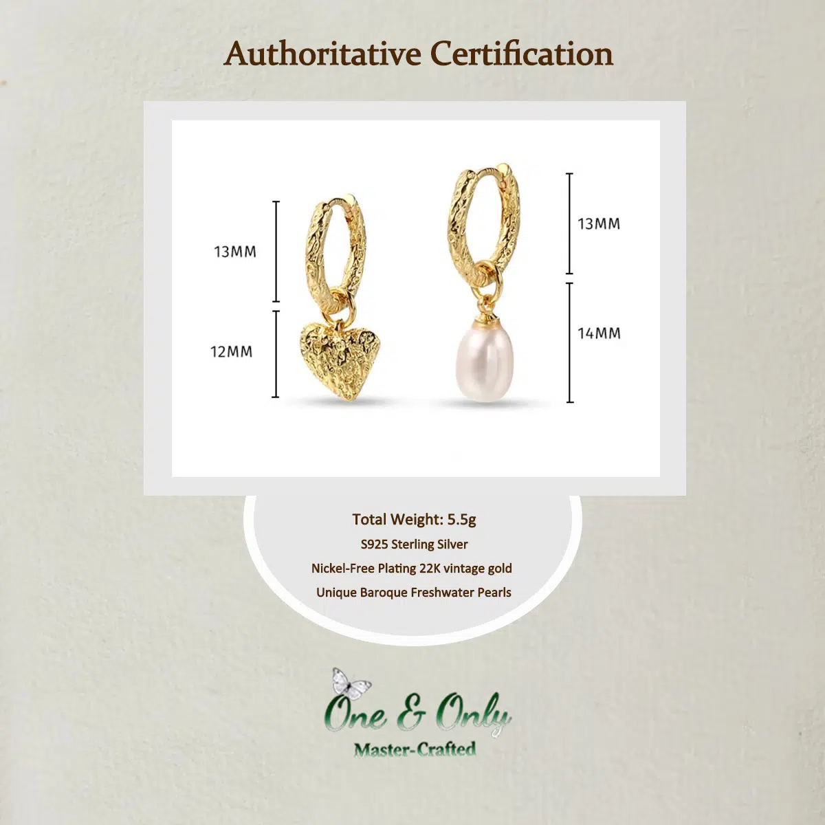 S925 Silver+ freshwater pearls | The Mood Switch Earrings​ | Detachable Charms for Endless Styling