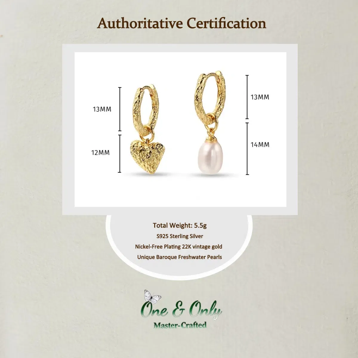 S925 Silver+ freshwater pearls | The Mood Switch Earrings​ | Detachable Charms for Endless Styling