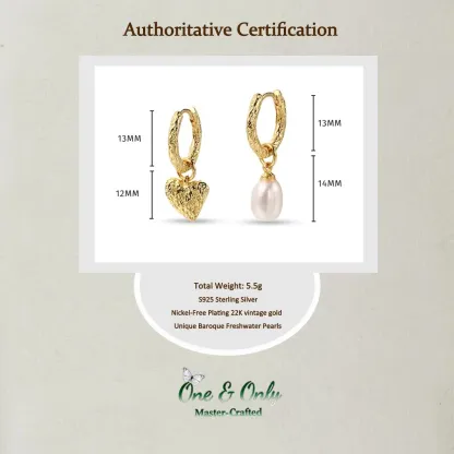 S925 Silver+ freshwater pearls | The Mood Switch Earrings​ | Detachable Charms for Endless Styling