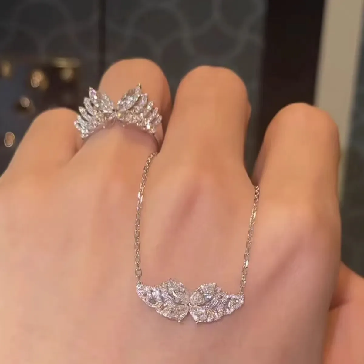 S925 Sterling Silver + 5A Cubic Zirconia  | The Phantom Butterfly Necklace | Transformation & New Beginnings Jewelry​ | Christmas gift jewelry