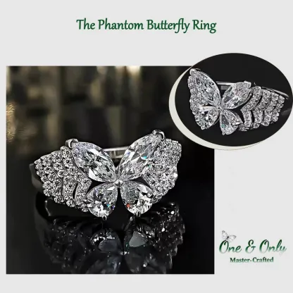 S925 Sterling Silver + 5A Cubic Zirconia  | The Phantom Butterfly Ring | Transformation & New Beginnings Jewelry